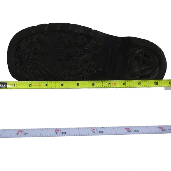 T.U.K. TUK ANARCHIC 9 Paint Swirl Combat Lug Boots PUNK Street Wear Avant Garde - Picture 10 of 12